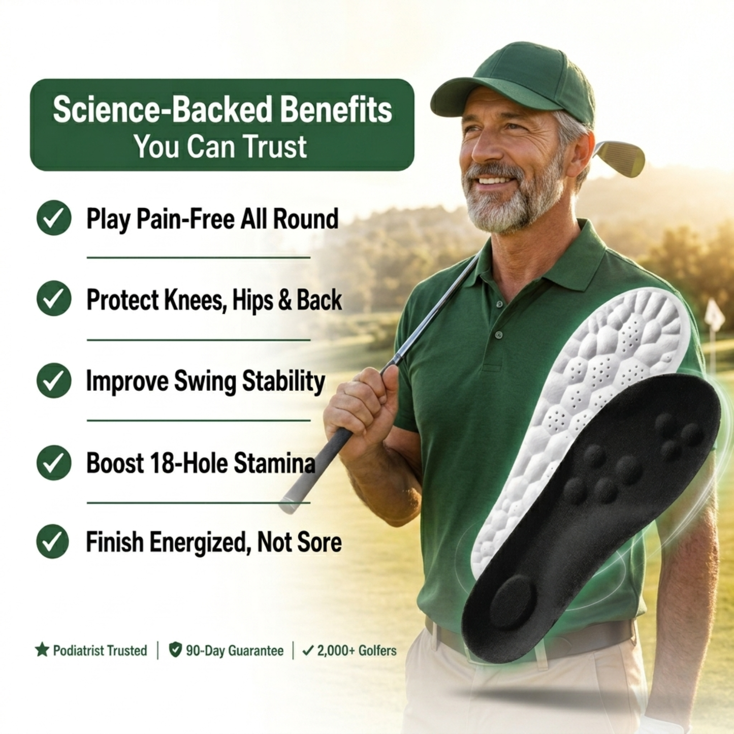 FairwayCore™ - Golf Insoles for Pain-Free 18 Holes