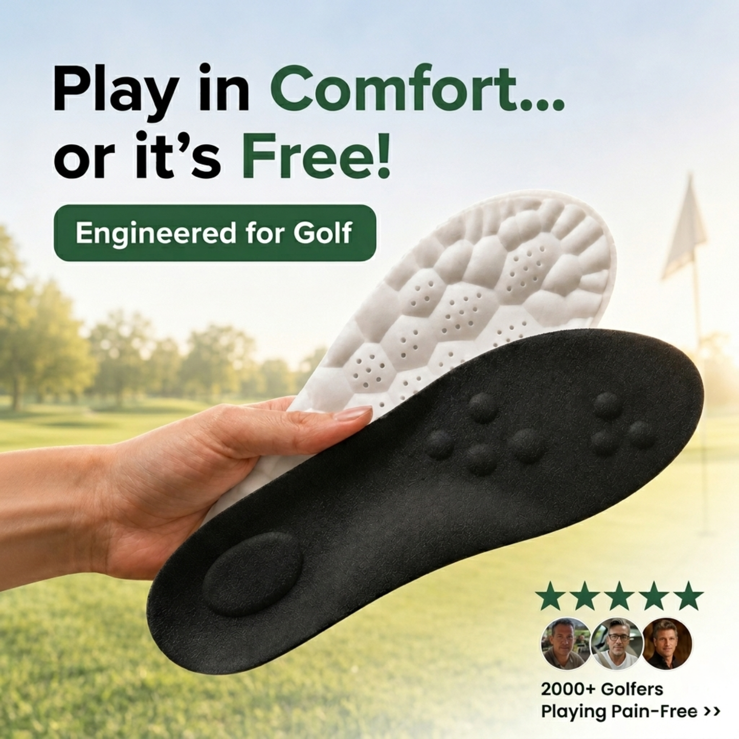 FairwayCore™ - Golf Insoles for Pain-Free 18 Holes